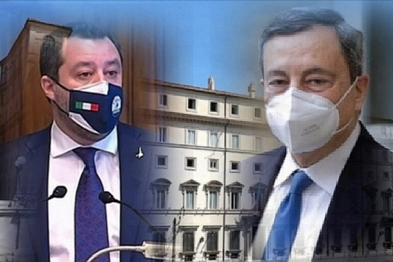 Matteo Salvini Lega manda in tilt il Pd che tenta già agguati a Mario Draghi