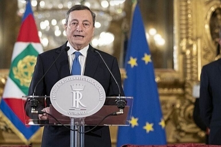 Mario Draghi, il primo discorso da premier incaricato: “Ora risposte all’altezza”.Inizia con una cannonata a Conte: stop assistenzialismo