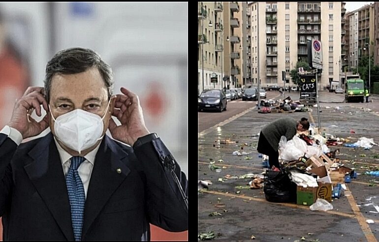 La pandemia “ammazza” il Paese: oltre 10 milioni di italiani a rischio povertà: “Draghi, batti un colpo”