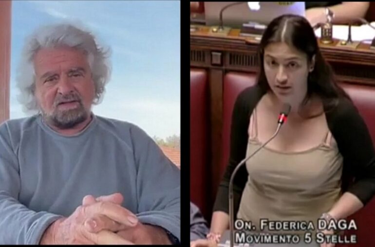 Persino la deputata M5S Federica Daga si vergogna di Grillo: «Sono stata massacrata di botte, da lui parole gravi»