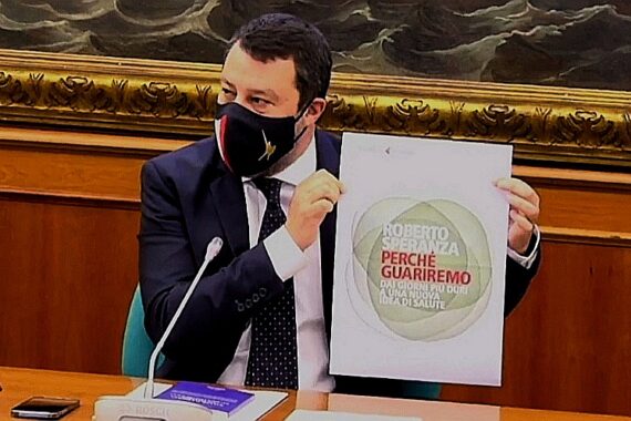 Salvini all’assalto di Speranza per il libro sul Covid: volgarità e arroganza, dove ha trovato il tempo?