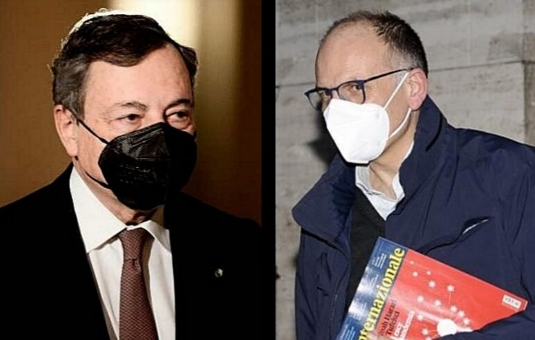 Vaffa di Mario Draghi al Pd tassatore: la figuraccia del segretario Enrico Letta