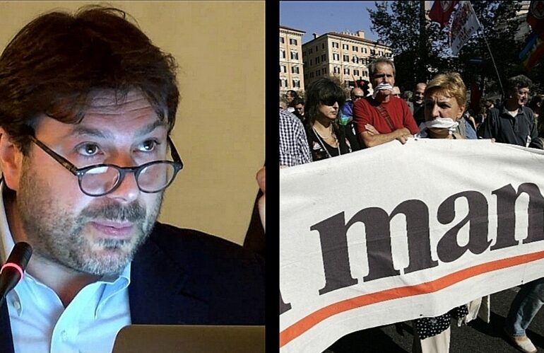 Soccorso rosso per Tomaso Montanari: il Manifesto raccoglie firme per il rettore, che insulta “Il Foglio”