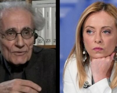 Canfora dà della “neonazista” a Giorgia Meloni perché condanna la Russia. La reazione di FdI: “Odio politico”