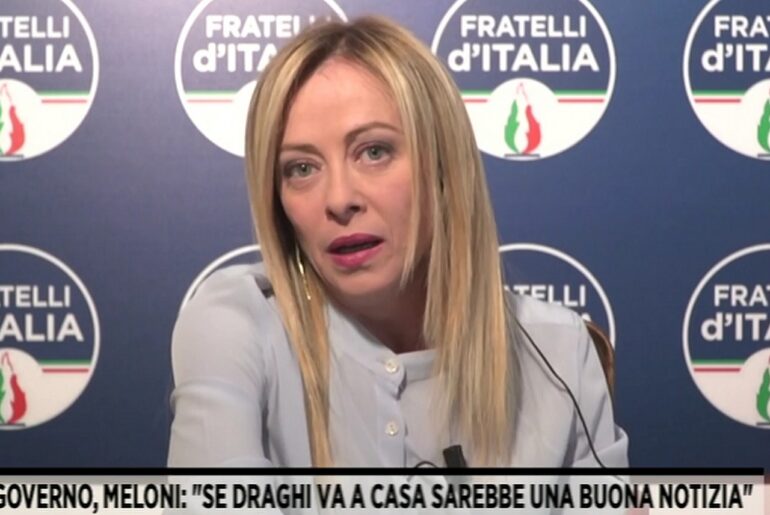 Stangata sul catasto, Meloni a Salvini e Tajani: “Non votatela. Se Mario Draghi cade non mi dispiace”